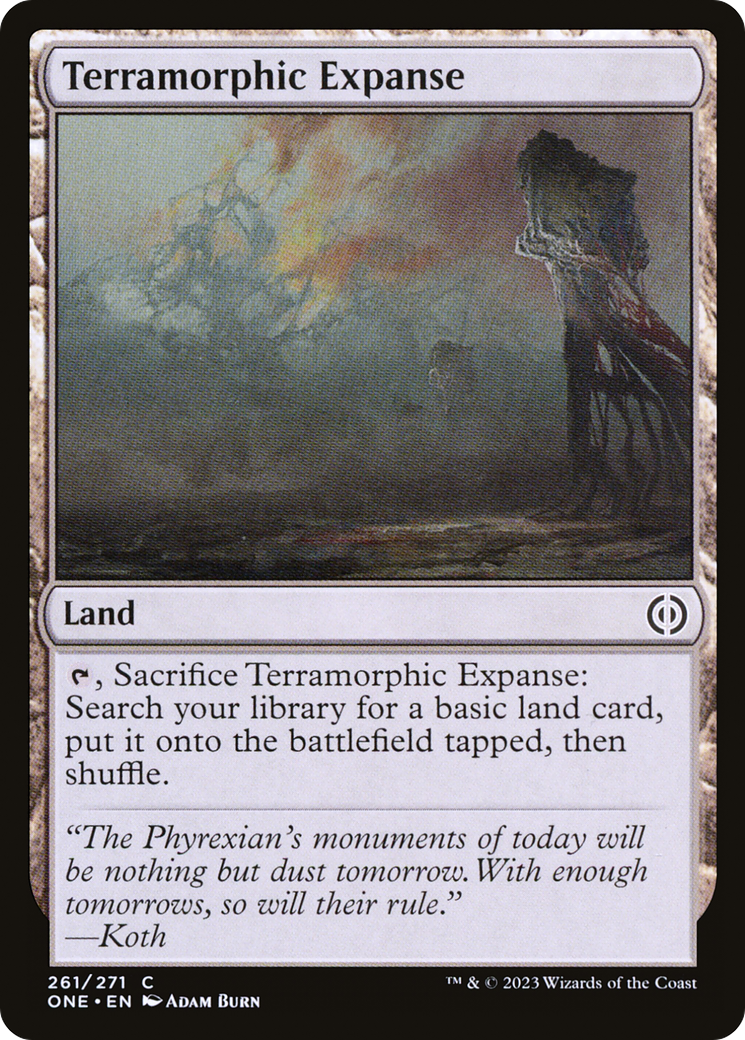 Terramorphic Expanse (ONE-261) - [Phyrexia: All Will Be One] Foil