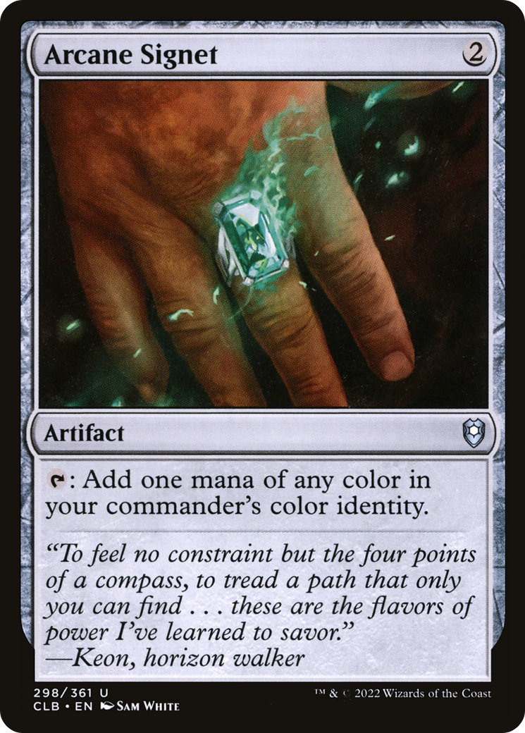 Arcane Signet (CLB-298) - [Commander Legends: Battle for Baldur's Gate]