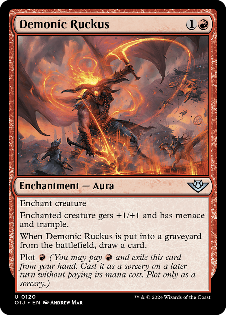 Ruckus démoniaque (OTJ-120) - [Hors-la-loi de Thunder Junction] Foil 