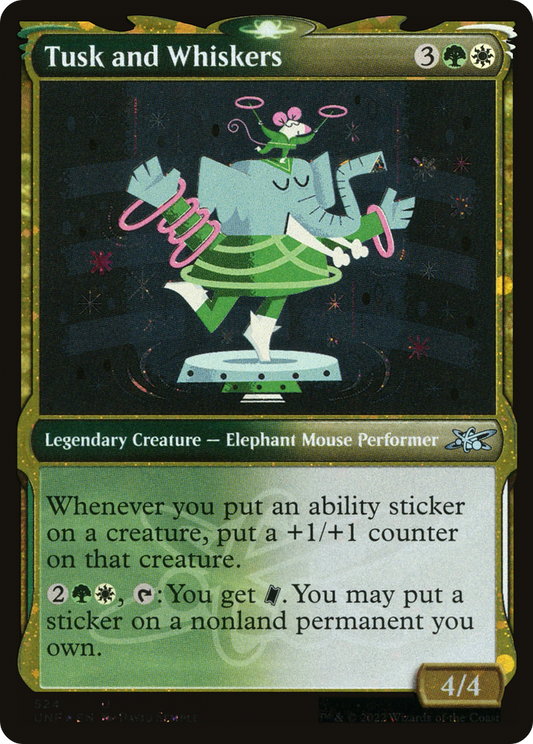 Tusk and Whiskers (UNF-524) - [Unfinity]: (Showcase) Foil