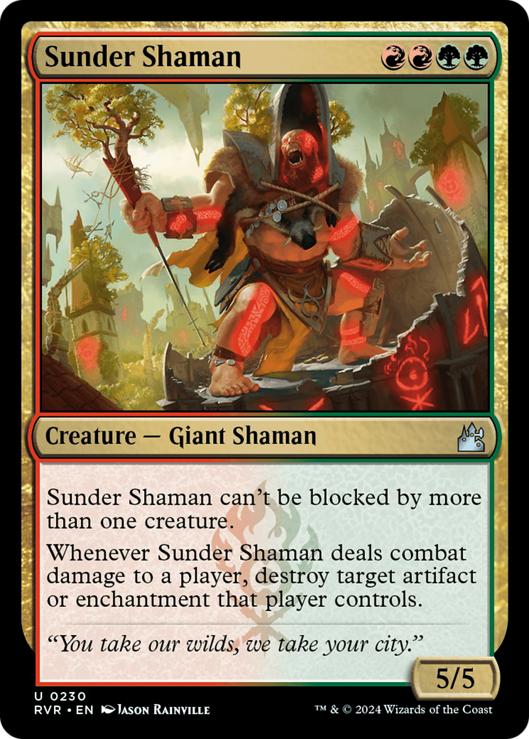 Sunder Shaman (RVR-230) - [Ravnica Remastered]