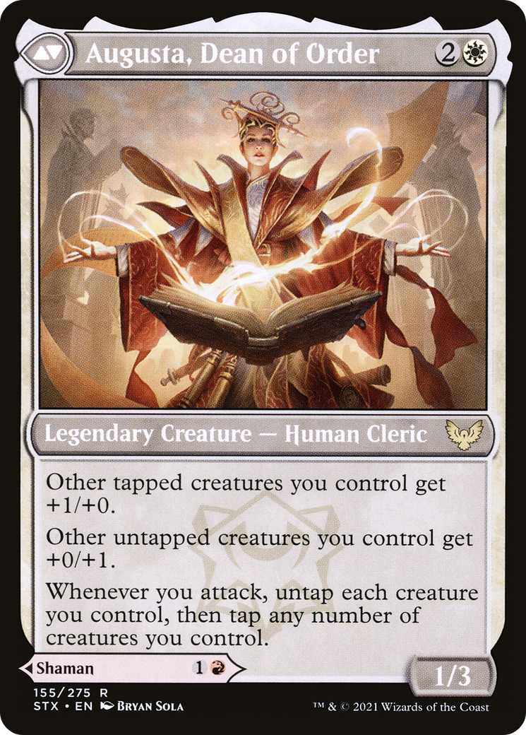 Plargg, Dean of Chaos // Augusta, Dean of Order (STX-155) - [Strixhaven: School of Mages]