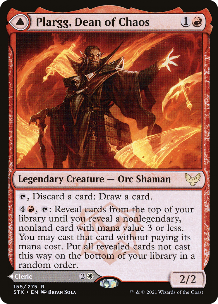 Plargg, Dean of Chaos // Augusta, Dean of Order (STX-155) - [Strixhaven: School of Mages]