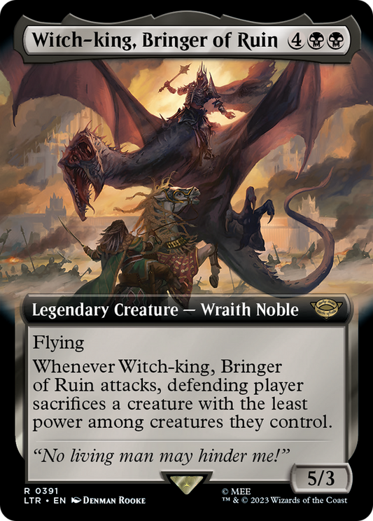 Witch-king, Bringer of Ruin (LTR-391) - [The Lord of the Rings: Tales of Middle-earth]: (Extended Art)