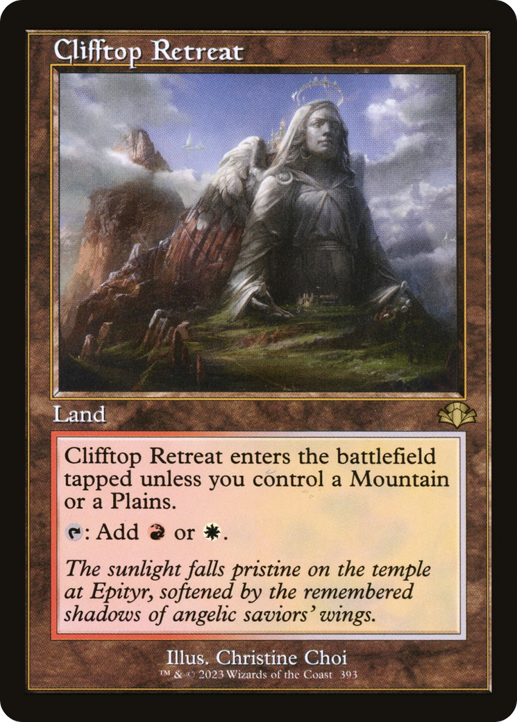 Clifftop Retreat (DMR-393) - [Dominaria Remastered] Foil