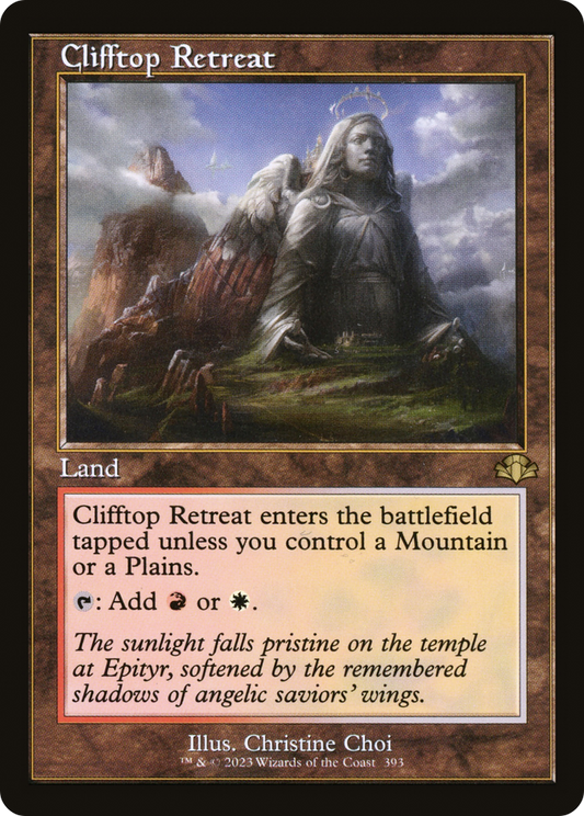 Clifftop Retreat (DMR-393) - [Dominaria Remastered] Foil