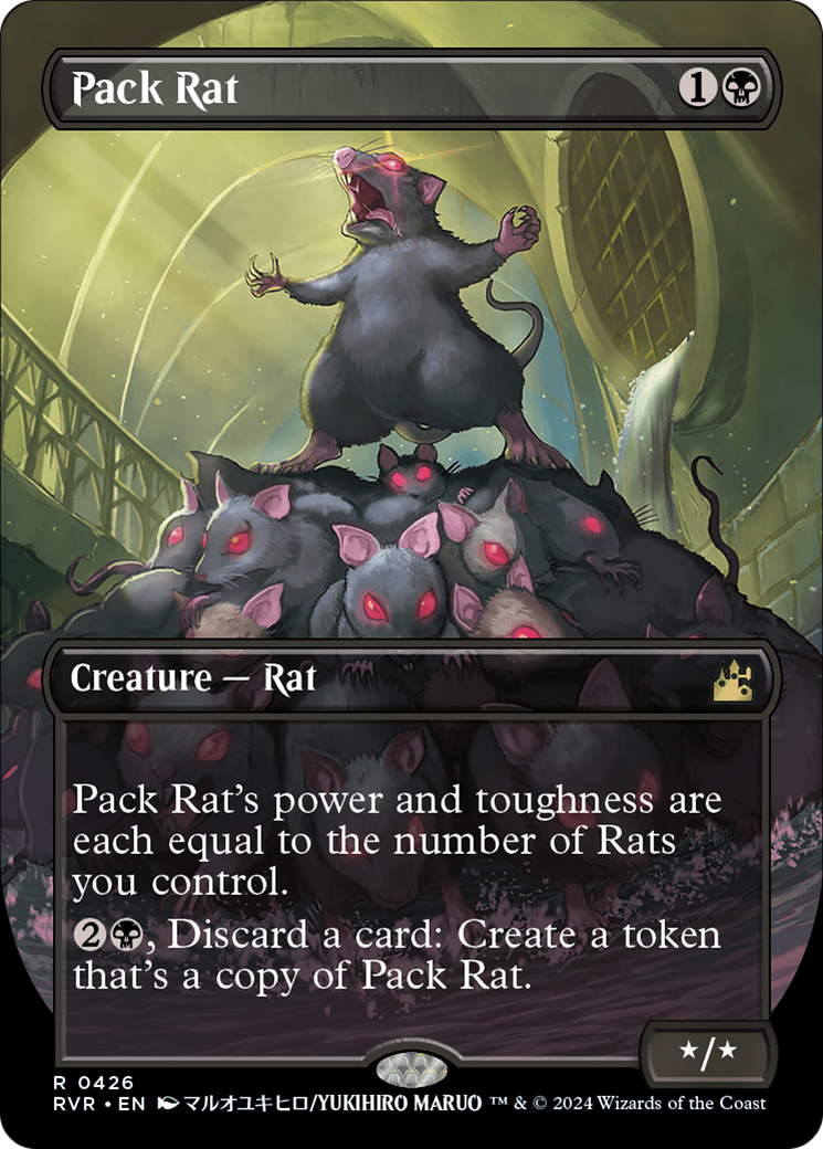 Pack Rat (RVR-426) - [Ravnica Remastered] (Borderless) Foil
