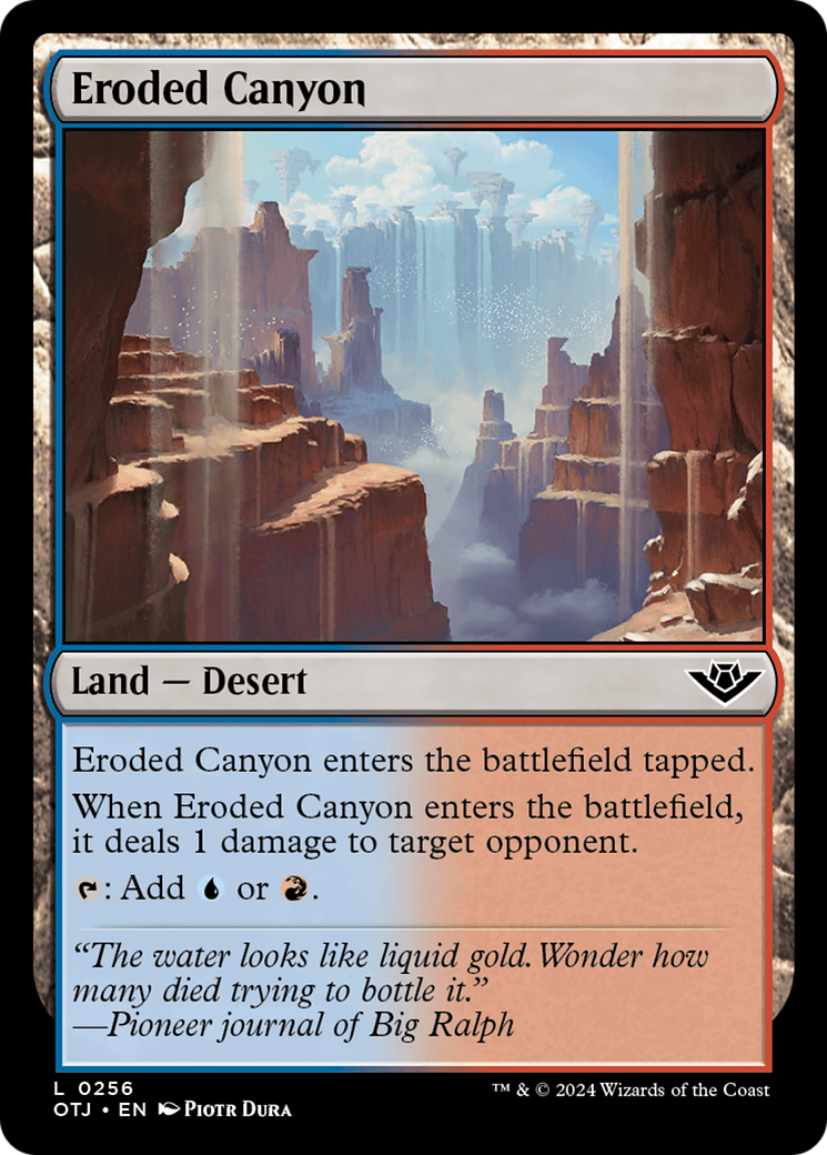 Eroded Canyon (OTJ-256) - [Outlaws of Thunder Junction] Foil