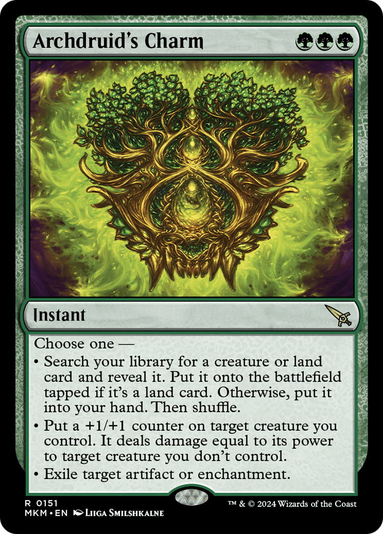 Archdruid's Charm (MKM-151) - [Murders at Karlov Manor]