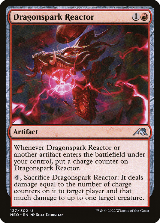 Dragonspark Reactor (NEO-137) - [Kamigawa: Neon Dynasty] Foil