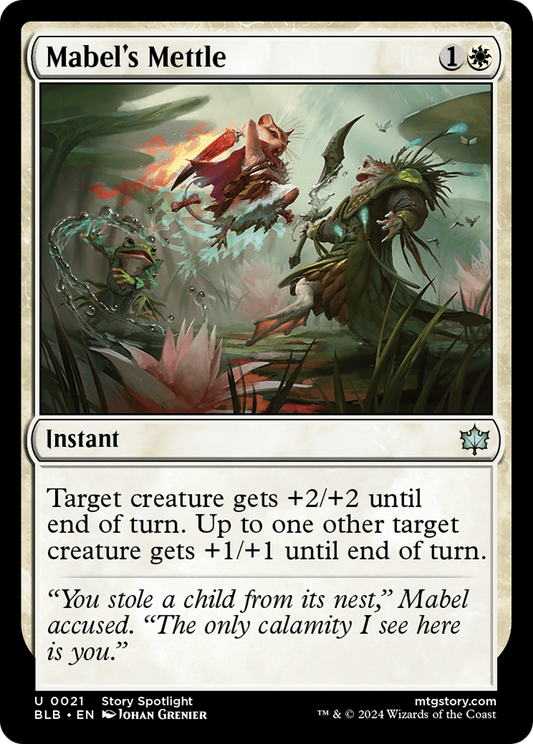 Mabel's Mettle (BLB-021) - [Bloomburrow] Foil