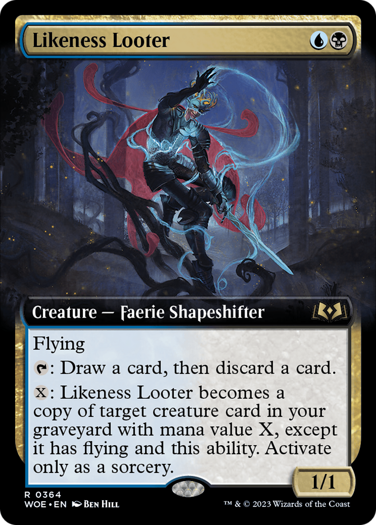 Likeness Looter (Extended Art) (WOE-364) - [Wilds of Eldraine]: (Extended Art)