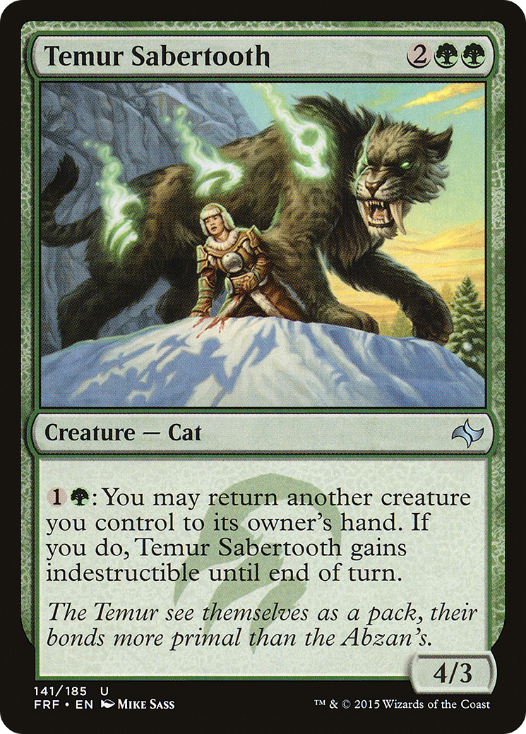 Temur Sabertooth (FRF-141) - [Fate Reforged]