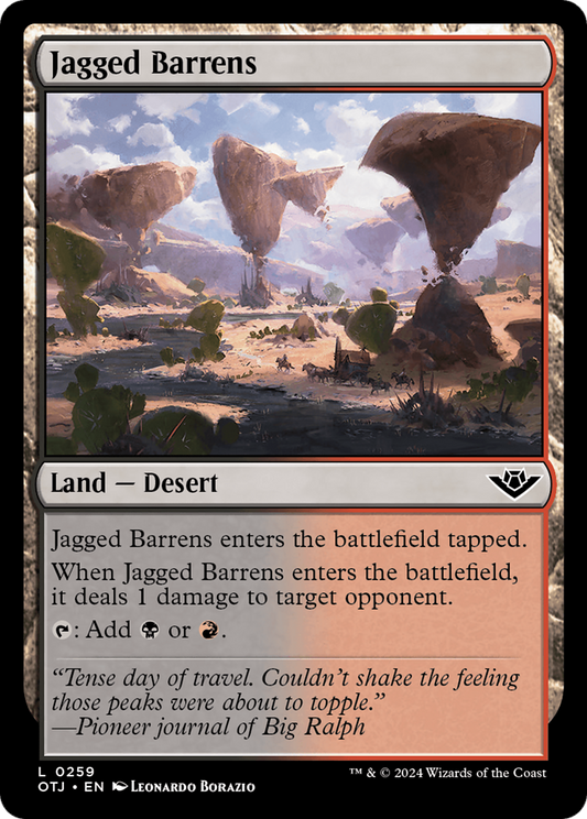 Jagged Barrens (OTJ-259) - [Hors-la-loi de Thunder Junction] Foil 
