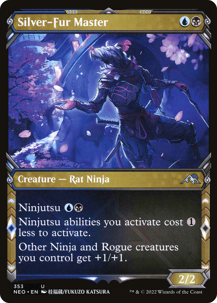 Silver-Fur Master (NEO-353) - [Kamigawa: Neon Dynasty]: (Showcase)