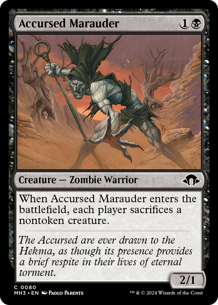 Maraudeur maudit (MH3-080) - [Modern Horizons 3] Foil 