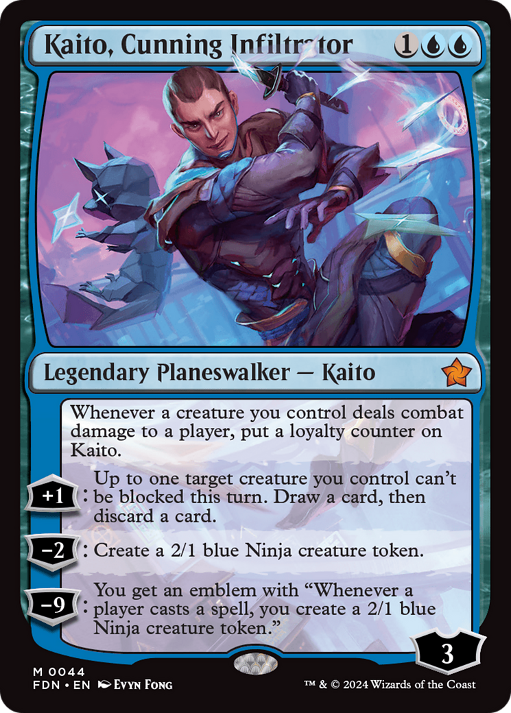 Kaito, Cunning Infiltrator (FDN-044) - [Foundations] Foil