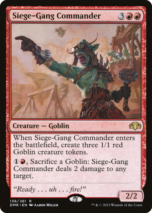 Siege-Gang Commander (DMR-136) - [Dominaria Remastered]