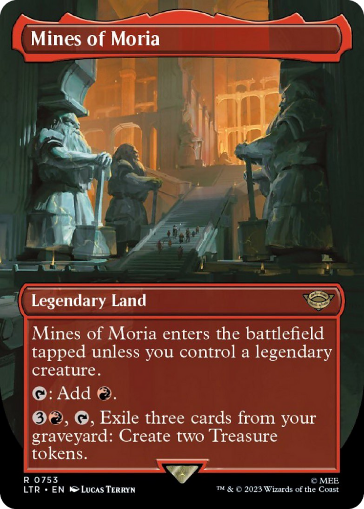 Mines of Moria (LTR-753) - [The Lord of the Rings: Tales of Middle-earth] (Borderless) Foil