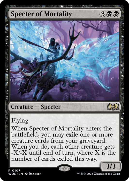 Specter of Mortality (WOE-107) - [Wilds of Eldraine] Foil