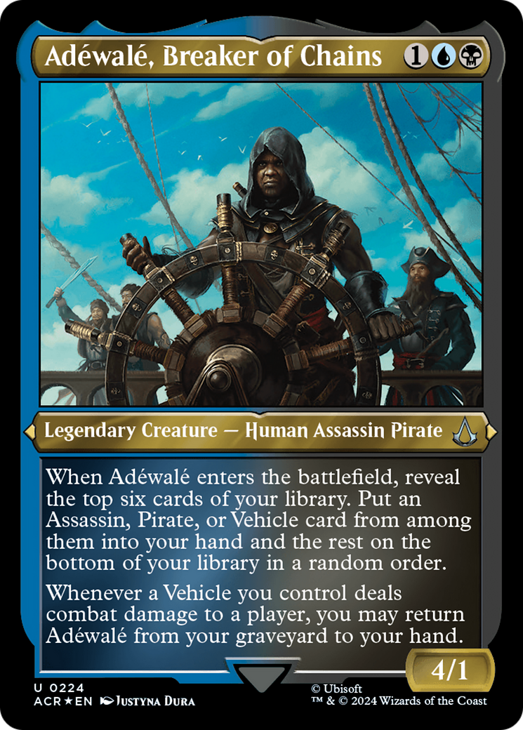 Adéwalé, Breaker of Chains (ACR-224) - [Assassin's Creed] Etched Foil