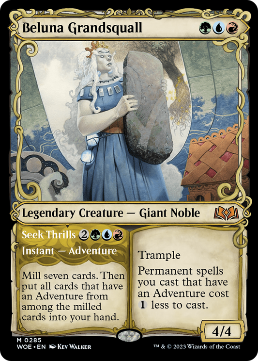 Beluna Grandsquall (Showcase) (WOE-285) - [Wilds of Eldraine]: (Showcase) Foil