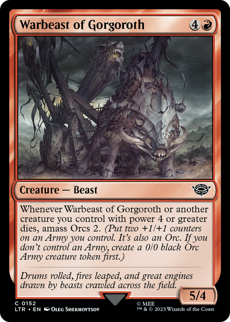Warbeast de Gorgoroth [Le Seigneur des Anneaux : Contes de la Terre du Milieu] 