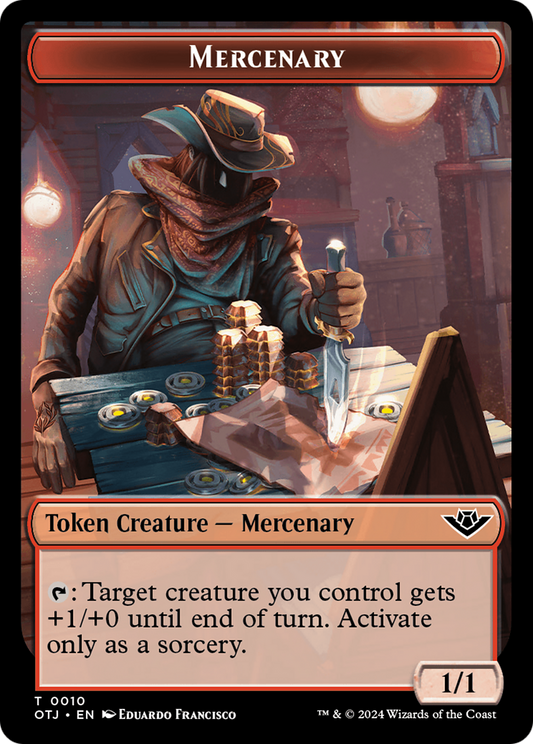 Mercenary (TOTJ-010) - [Outlaws of Thunder Junction Tokens]