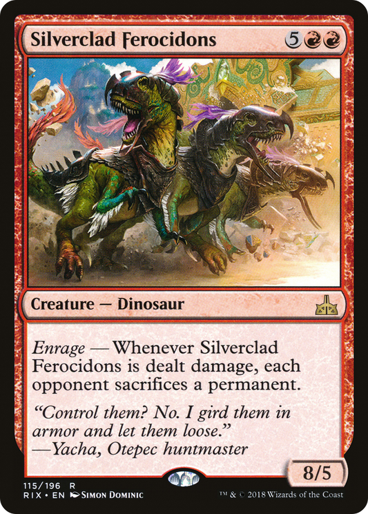 Silverclad Ferocidons (RIX-115) - [Rivals of Ixalan] Foil