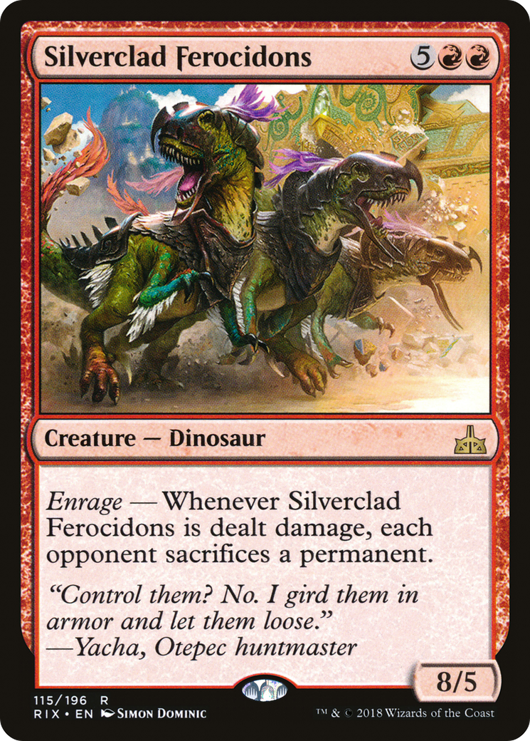 Silverclad Ferocidons (RIX-115) - [Rivals of Ixalan]