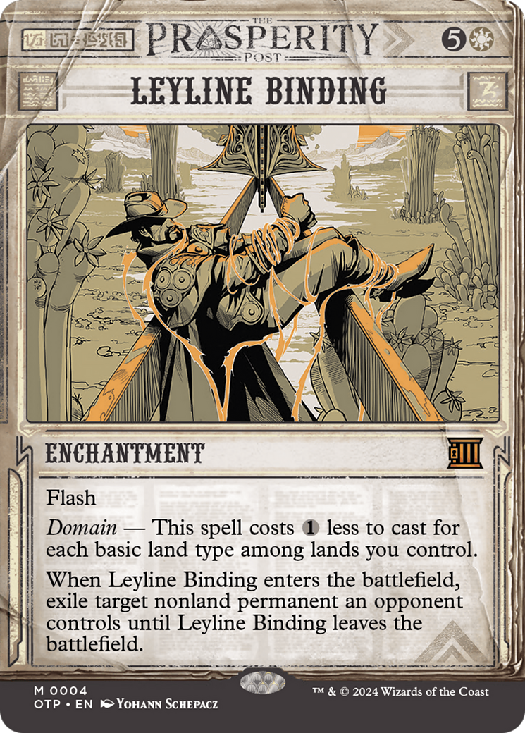 Leyline Binding (OTP-004) - [Breaking News]: (Showcase) (Borderless)