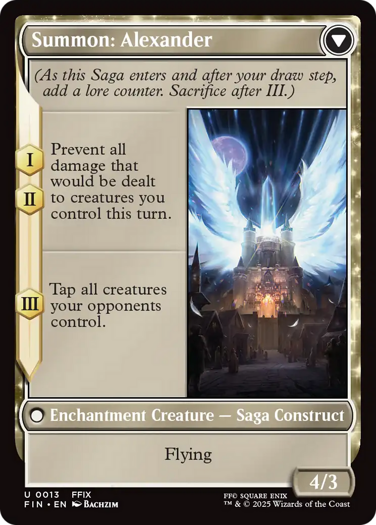 Crystal Fragments // Summon: Alexander (FIN-013) - [FINAL FANTASY]: (enchantment) Foil