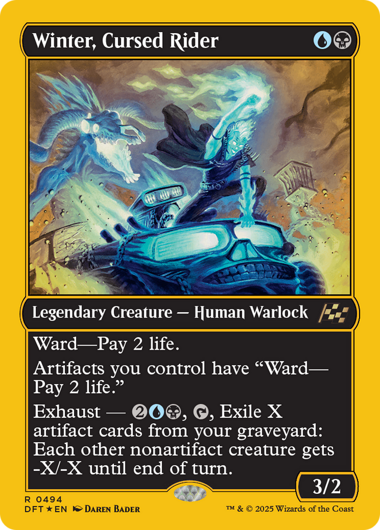 Winter, Cursed Rider (DFT-494) - [Aetherdrift] Foil