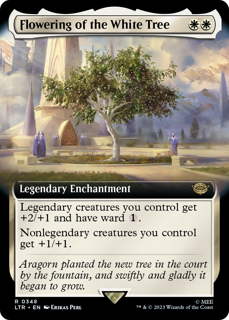 Flowering of the White Tree (LTR-348) - [The Lord of the Rings: Tales of Middle-earth]: (Extended Art) Foil