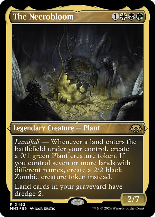 Le Necrobloom (MH3-492) - [Modern Horizons 3] Feuille gravée 