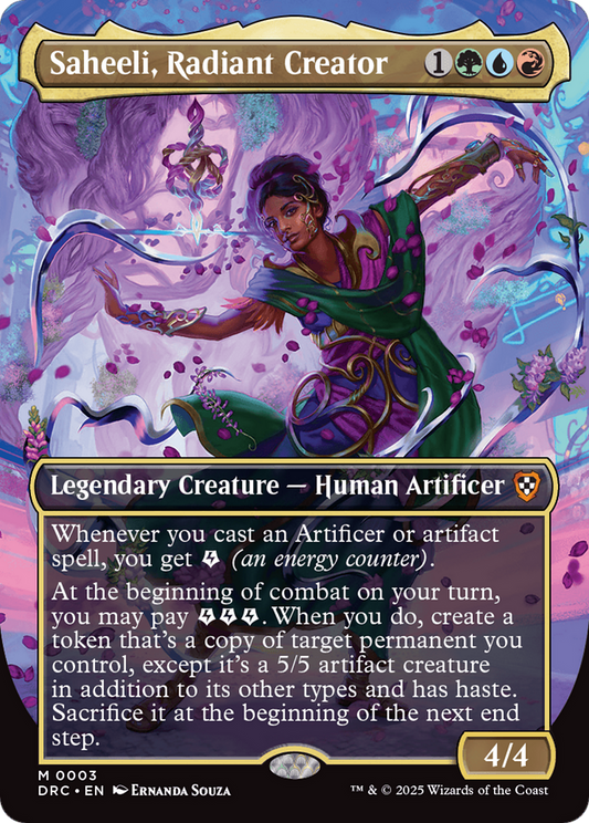 Saheeli, Radiant Creator (DRC-003) - [Commander: Aetherdrift] Foil