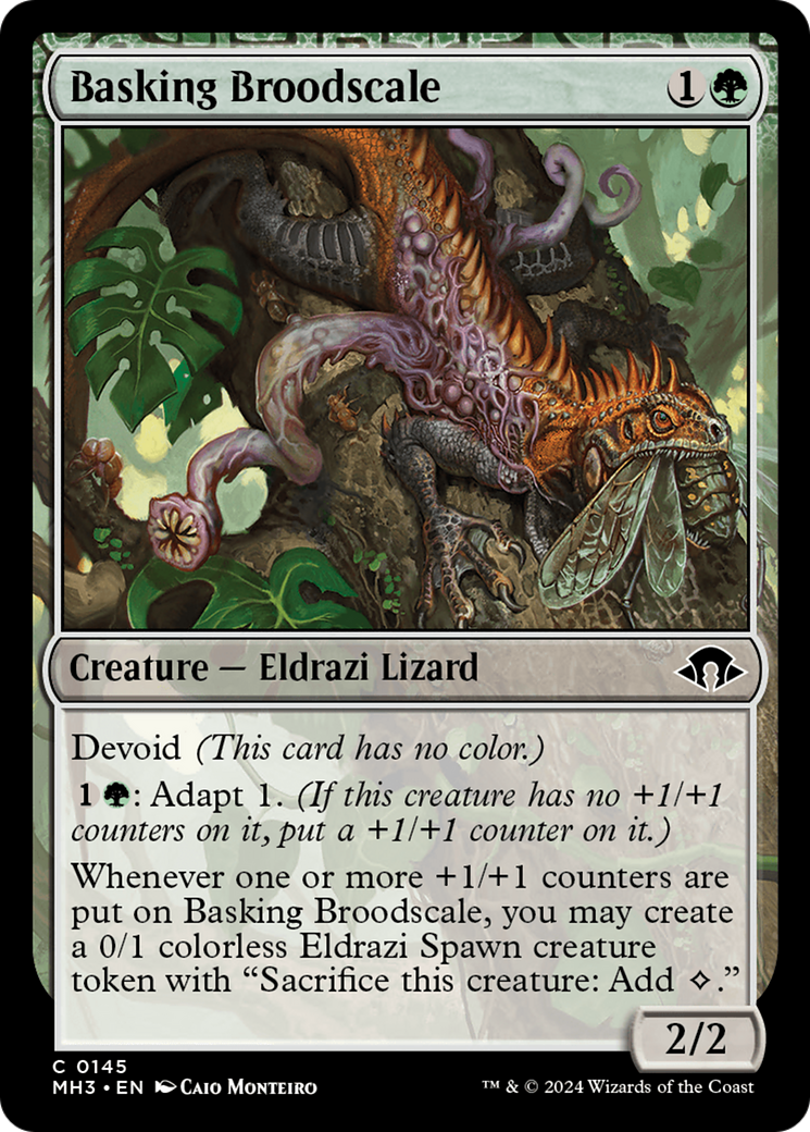 Basking Broodscale (MH3-145) - [Modern Horizons 3]: (devoid) Foil