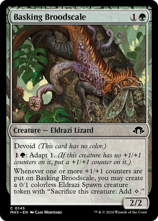 Basking Broodscale (MH3-145) - [Modern Horizons 3]: (devoid) Foil