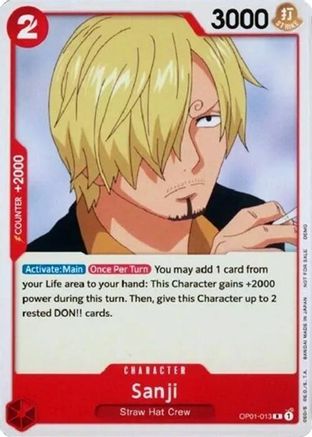 Sanji (OP01-013) - One Piece Demo Deck Cards