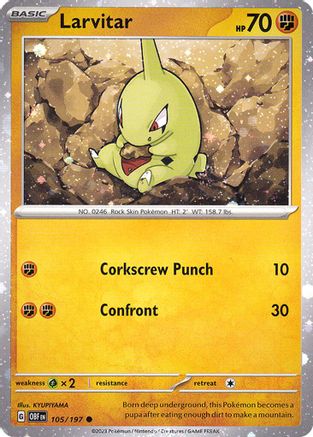 Larvitar - 105/197 (Cosmos Holo) - [Miscellaneous Cards & Products] Holofoil