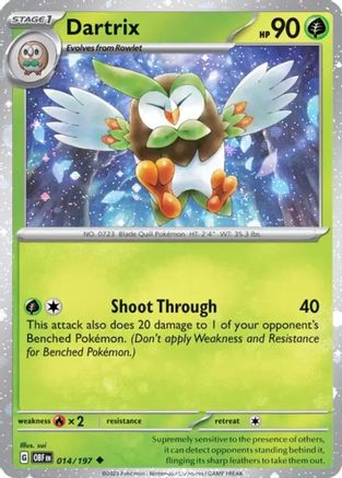 Dartrix - 014/197 (Cosmos Holo) 14 - [Miscellaneous Cards & Products] Holofoil