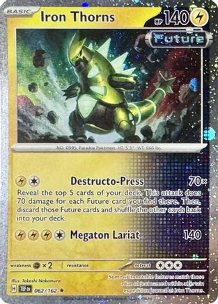 Iron Thorns - 062/162 (Cosmos Holo) 62 - [Miscellaneous Cards & Products] Holofoil
