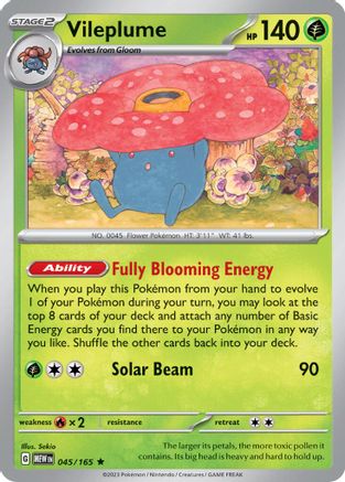 Vileplume - 045/165 (Scarlet and Violet: 151) - [Deck Exclusives]