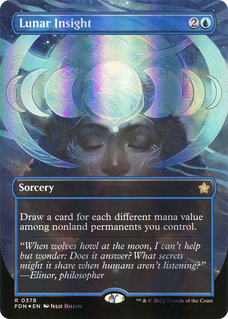 Lunar Insight (FDN-378) - [Foundations] (Borderless) Foil