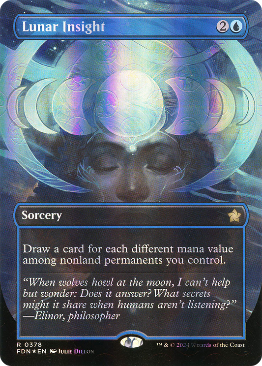 Lunar Insight (FDN-378) - [Foundations] (Borderless) Foil