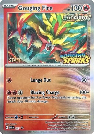 Gouging Fire - 151 (Staff) 151 - [SV Scarlet & Violet Promo Cards] Holofoil