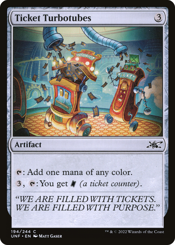 Ticket Turbotubes (UNF-194) - [Unfinity] Foil