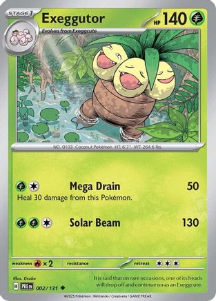 Exeggutor 2/131 - [SV Prismatic Evolutions] Reverse Holofoil