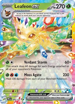 Leafeon ex - 006/131 - [SV Prismatic Evolutions] Holofoil