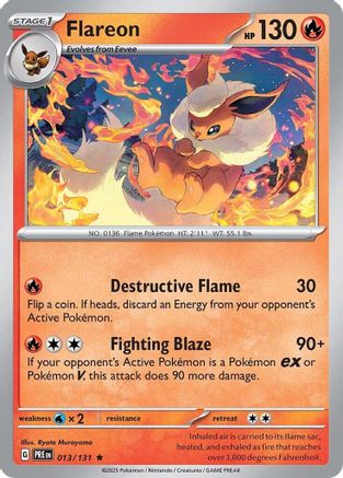 Flareon 13/131 - [SV Prismatic Evolutions] Reverse Holofoil